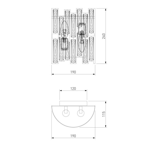 Настенный светильник Bogates Frammenti 352/2 Strotskis Настенный светильник Bogates Frammenti 352/2 Strotskis