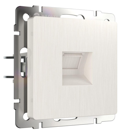 Телефонная розетка Werkel RJ-11 перламутровый рифленый WL13-RJ-11 4690389124303 Телефонная розетка Werkel RJ-11 перламутровый рифленый WL13-RJ-11 4690389124303