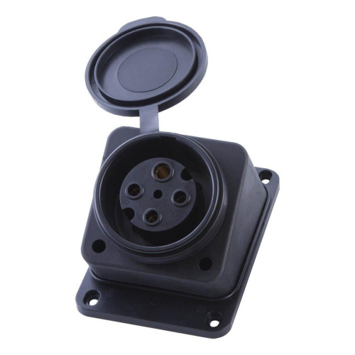 Розетка Feron Stekker с/з 32A 4000V с крышкой черный RST323144 39022 Розетка Feron Stekker с/з 32A 4000V с крышкой черный RST323144 39022