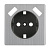Лицевая панель Werkel розетки USB cеребряный рифленый WL09-USB-CP 4690389100338