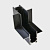 Коннектор L-образный вертикальный Italline Atom IT012-5033 black