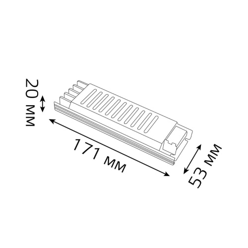 Блок питания Gauss 60W 24V IP20 ультратонкий 202002060 Блок питания Gauss 60W 24V IP20 ультратонкий 202002060