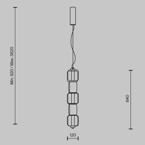 Подвесной светильник Maytoni MOD381PL-L30B3K Подвесной светильник Maytoni MOD381PL-L30B3K