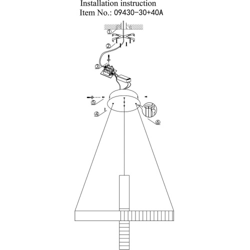Подвесной светодиодный светильник Kink Light Далим 09430-30+40A,19 Подвесной светодиодный светильник Kink Light Далим 09430-30+40A,19