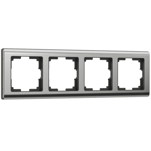 Рамка Werkel Metallic на 4 поста глянцевый никель WL02-Frame-04 4690389045936 Рамка Werkel Metallic на 4 поста глянцевый никель WL02-Frame-04 4690389045936