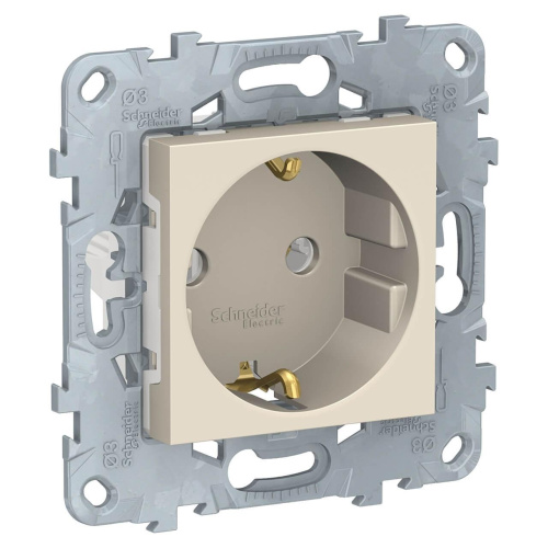 Розетка Schneider Electric Unica New с/з без шторок 16A 250V NU503644 Розетка Schneider Electric Unica New с/з без шторок 16A 250V NU503644
