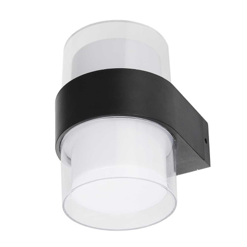 Уличный настенный светодиодный светильник Uniel ULU-P22B-2x5W/4000K IP65 Black UL-00010516 Уличный настенный светодиодный светильник Uniel ULU-P22B-2x5W/4000K IP65 Black UL-00010516