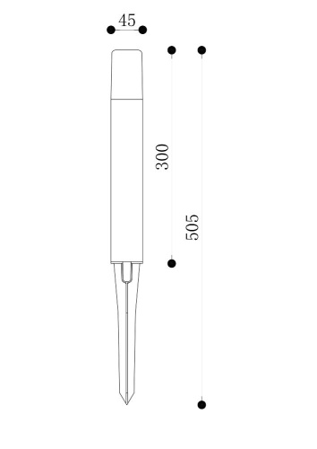 Ландшафтный светильник Maytoni Outdoor O416FL-L3B3K1