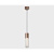 Подвесной светодиодный светильник Italline IT014-0204 rose gold
