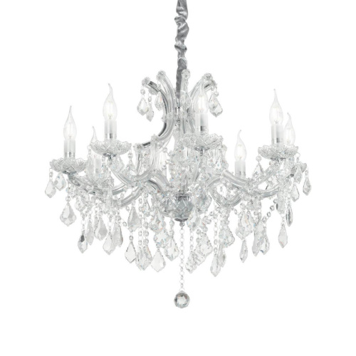 Подвесная люстра Ideal Lux Napoleon SP8 Cromo 167244 Подвесная люстра Ideal Lux Napoleon SP8 Cromo 167244