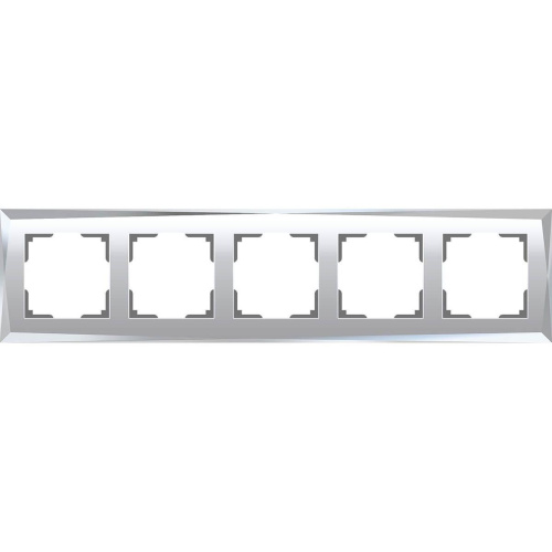 Рамка Werkel Diamant на 5 постов зеркальный WL08-Frame-05 4690389143854 Рамка Werkel Diamant на 5 постов зеркальный WL08-Frame-05 4690389143854