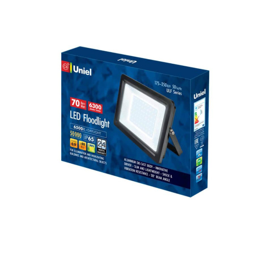 Прожектор светодиодный Uniel ULF-F19-70W/6500K IP65 175-250В Black UL-00006738 Прожектор светодиодный Uniel ULF-F19-70W/6500K IP65 175-250В Black UL-00006738