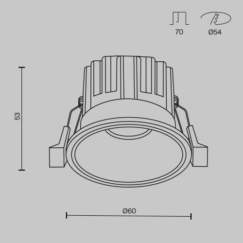Встраиваемый светильник Technical DL058-7W3K-B Встраиваемый светильник Technical DL058-7W3K-B
