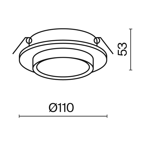 Встраиваемый светильник Technical DL086-GX53-RD-W Встраиваемый светильник Technical DL086-GX53-RD-W