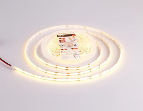 Светодиодная лента Ambrella Light 10W/m 320LED/m COB теплый белый 5M GS2601 Светодиодная лента Ambrella Light 10W/m 320LED/m COB теплый белый 5M GS2601