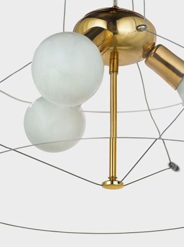 Подвесная люстра Lumina Deco Globo LDP 6018-500 PR+F.GD Подвесная люстра Lumina Deco Globo LDP 6018-500 PR+F.GD