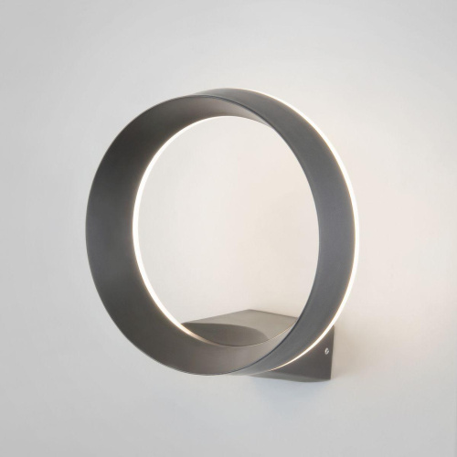 Уличный настенный светодиодный светильник Elektrostandard Ring 1710 Techno Led серый a054932 Уличный настенный светодиодный светильник Elektrostandard Ring 1710 Techno Led серый a054932