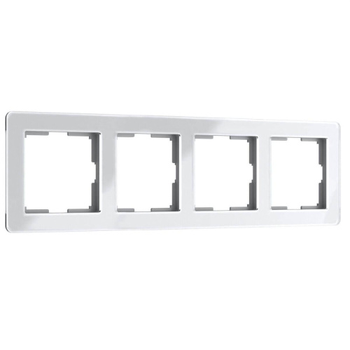 Рамка Werkel Acrylic на 4 поста белый W0042701 4690389190520 Рамка Werkel Acrylic на 4 поста белый W0042701 4690389190520