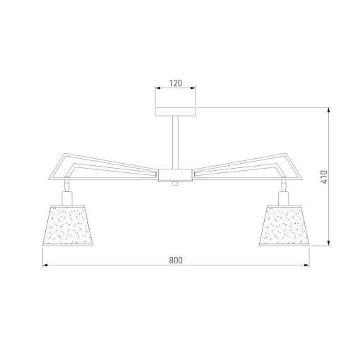 Потолочная люстра Eurosvet 60082/8 золотая бронза Потолочная люстра Eurosvet 60082/8 золотая бронза