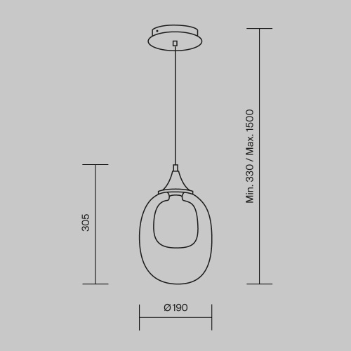 Подвесной светильник Maytoni Aura MOD016PL-01BS Подвесной светильник Maytoni Aura MOD016PL-01BS