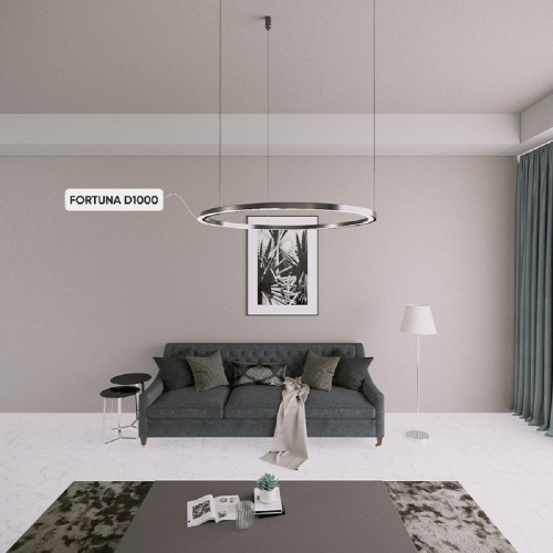 Подвесная люстра Crystal Lux FORTUNA SP88W LED D1000 BLACK Подвесная люстра Crystal Lux FORTUNA SP88W LED D1000 BLACK