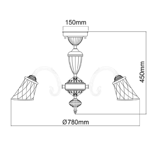 Потолочная люстра MW-Light Ариадна 450019208 Потолочная люстра MW-Light Ариадна 450019208