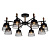 Потолочная люстра Seven Fires Olban SF3389/8C-BK-WD