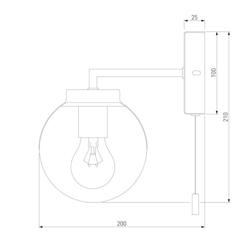Бра Eurosvet Creek 70118/1 черный Бра Eurosvet Creek 70118/1 черный