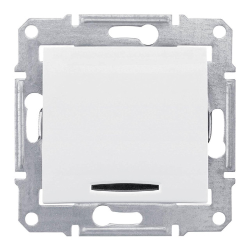 Выключатель кнопочный с синей подсветкой Schneider Electric Sedna 10A 250V SDN1600121 Выключатель кнопочный с синей подсветкой Schneider Electric Sedna 10A 250V SDN1600121