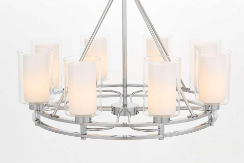 Подвесная люстра Lumina Deco Marietta LDP 8025-8 CHR+WT Подвесная люстра Lumina Deco Marietta LDP 8025-8 CHR+WT