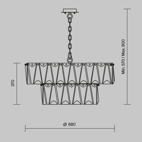 Подвесная люстра Maytoni Puntes MOD043PL-12CH Подвесная люстра Maytoni Puntes MOD043PL-12CH