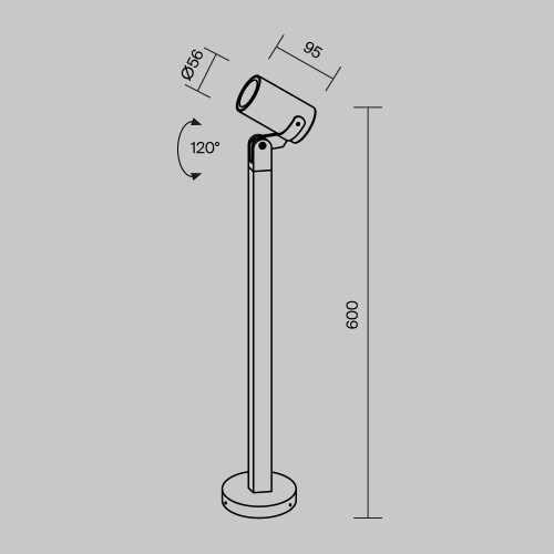 Ландшафтный светильник Outdoor O025FL-01B1 Ландшафтный светильник Outdoor O025FL-01B1
