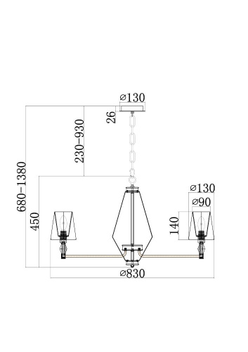 Люстра Maytoni MOD038PL-08CH Люстра Maytoni MOD038PL-08CH