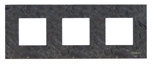 Рамка 3-постовая ABB Zenit сланец 2CLA227300N2201 Рамка 3-постовая ABB Zenit сланец 2CLA227300N2201