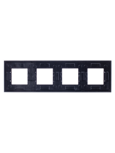 Рамка 4-постовая ABB Zenit антрацит 2CLA227400N1801 Рамка 4-постовая ABB Zenit антрацит 2CLA227400N1801