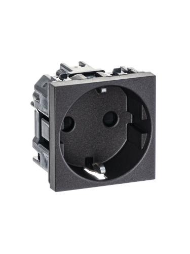 Розетка ABB Zenit с/з 16A 250V со шторками винтовой зажим антрацит 2CLA228800N1801 Розетка ABB Zenit с/з 16A 250V со шторками винтовой зажим антрацит 2CLA228800N1801