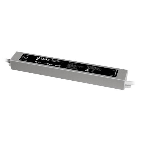 Блок питания Gauss 12V 30W IP66 4A 202023030 Блок питания Gauss 12V 30W IP66 4A 202023030