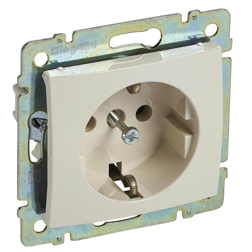 Розетка 2К+З Legrand Valena 16A 250V с/з безвинтовой зажим слоновая кость 774384 Розетка 2К+З Legrand Valena 16A 250V с/з безвинтовой зажим слоновая кость 774384