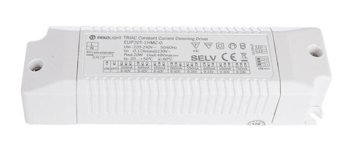 Драйвер Deko-Light Triac Multi CC EUP20T-1HMC-0 9-40V 20W IP20 0,35-0,7A 862141 Драйвер Deko-Light Triac Multi CC EUP20T-1HMC-0 9-40V 20W IP20 0,35-0,7A 862141