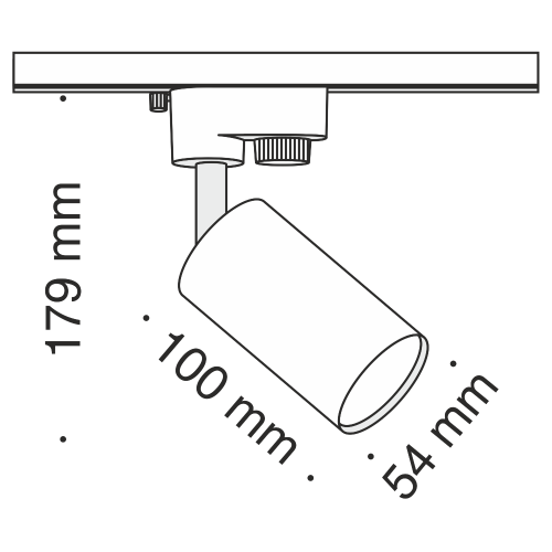 Трековый светильник Technical TR002-1-GU10-B Трековый светильник Technical TR002-1-GU10-B