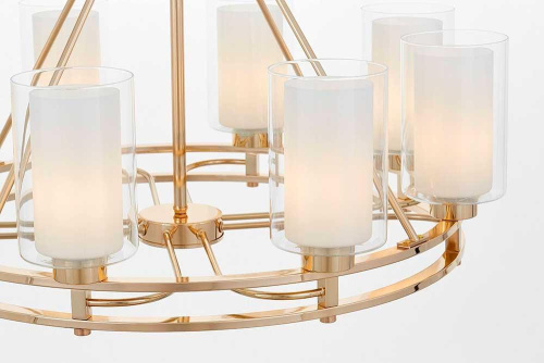 Подвесная люстра Lumina Deco Marietta LDP 8025-8 F.GD+WT Подвесная люстра Lumina Deco Marietta LDP 8025-8 F.GD+WT