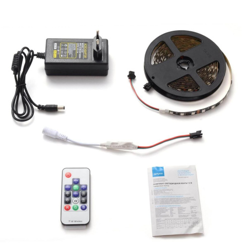 Светодиодная лента Apeyron 14,4W/m 60Led/m 5050SMD разноцветная 5M 83ЦЛ