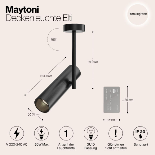 Спот Maytoni Elti C020CL-01B