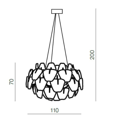 Подвесная люстра Azzardo 3D AZ0314 Подвесная люстра Azzardo 3D AZ0314