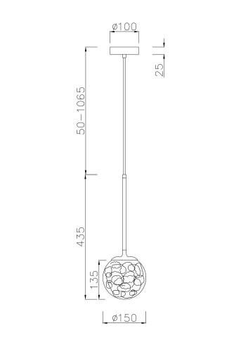 Подвесной светильник Maytoni Ligero MOD061PL-01BS Подвесной светильник Maytoni Ligero MOD061PL-01BS