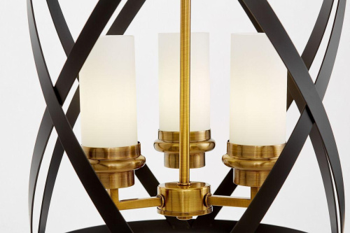 Подвесная люстра Lumina Deco Astila LDP 1242-3 BK+MD Подвесная люстра Lumina Deco Astila LDP 1242-3 BK+MD