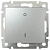 Переключатель одноклавишный двухполюсный Legrand Valena 10A 250V алюминий 770102