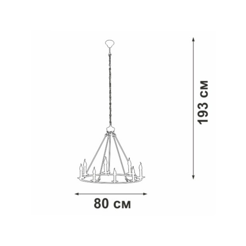 Подвесная люстра Vitaluce V3756-1/8 Подвесная люстра Vitaluce V3756-1/8