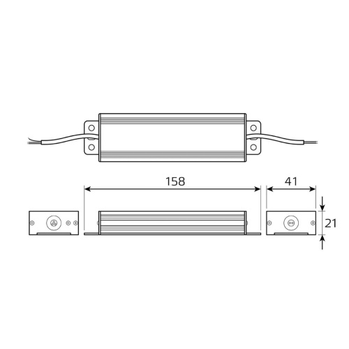 Блок питания Gauss 75W 12V IP67 BT523 Блок питания Gauss 75W 12V IP67 BT523