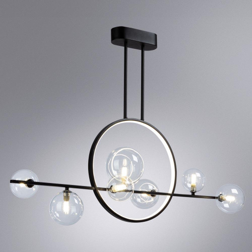 Подвесная светодиодная люстра Arte Lamp Saturn A7791SP-59BK Подвесная светодиодная люстра Arte Lamp Saturn A7791SP-59BK